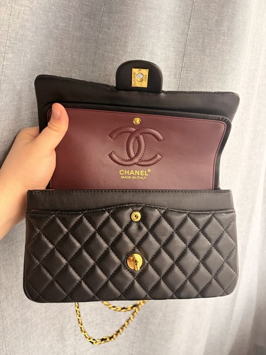 Chanel flap skóra naturalna  torebka