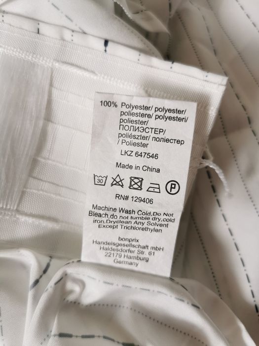 Białe zasłony zestaw