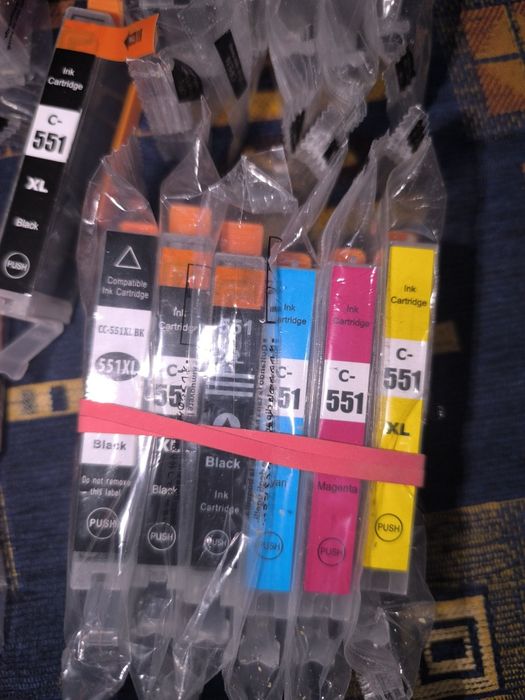 Tusze Zamienniki PGI-550/CLI-551 CMYK do Canon Komplet