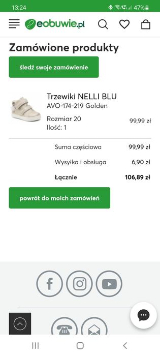 Trzewiki 20 nelli blu