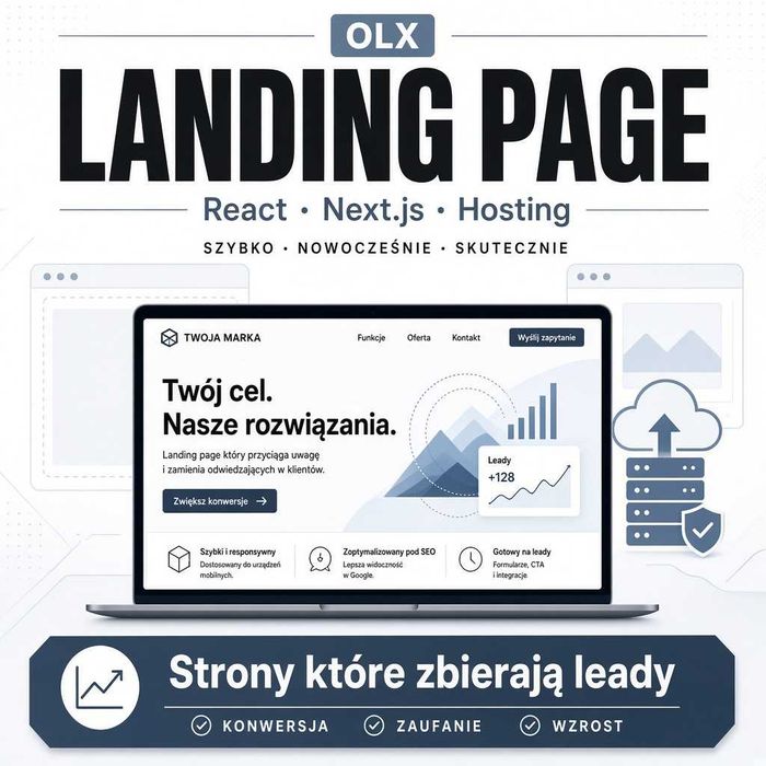Frontend Developer | Landing page, React, Next.js | Strony + hosting