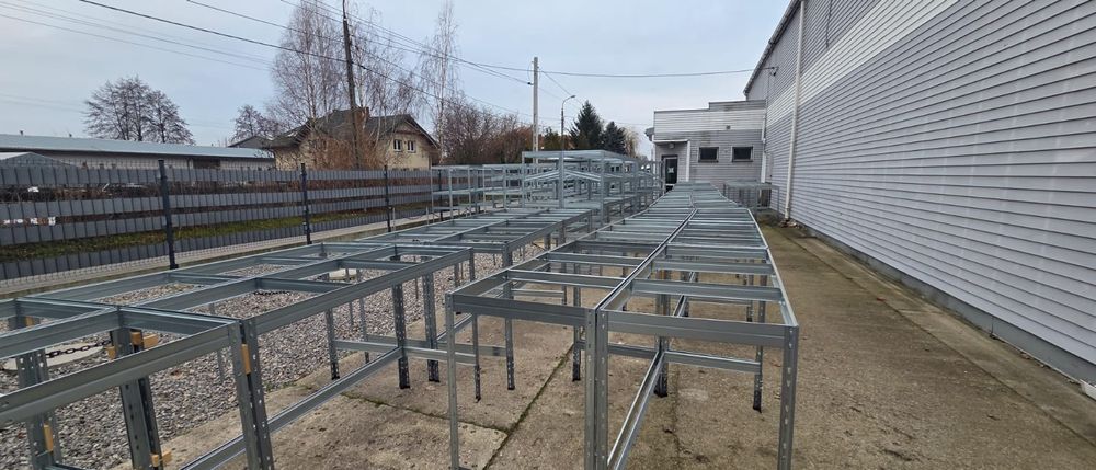 Regał magazynowy metalowy wciskany 180x150x60