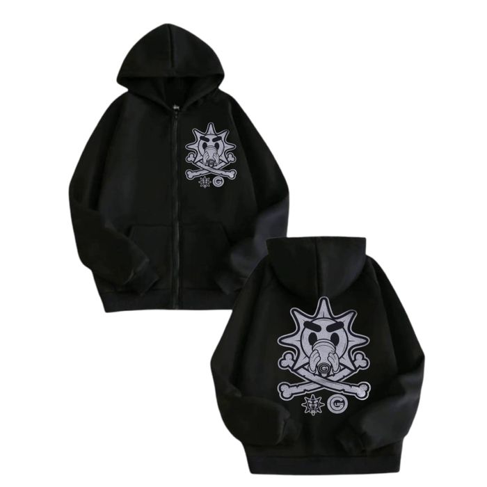 Зип- Худи Glo Gang Logo унисекс гло гэнг толстовка кофта лонгслив New