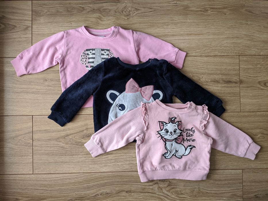 Rozsuwana różowa bluza Myszka Minnie, Cool Club/Smyk 68/74