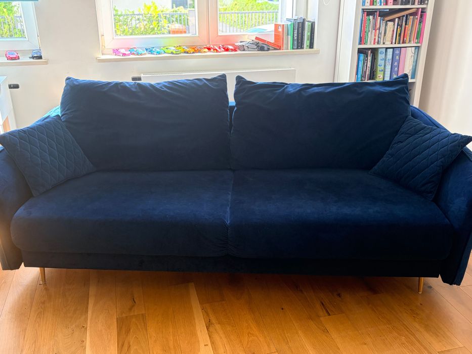 Sofa rozkładana duże poduszki