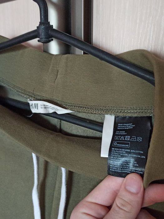 Зелені штани H&M, чоловічі, на резинках , для 12-14р