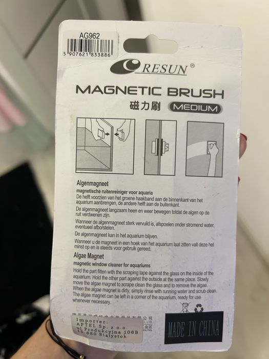 Magnes czyścik do akwarium nowy