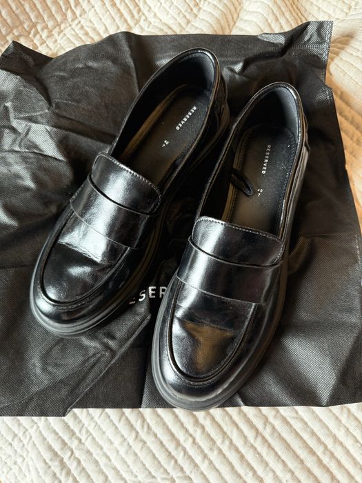loafersy mokasyny na obcasie Reserved 40 ,