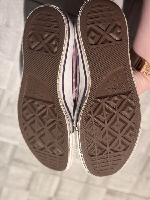 Trampki wysokie CONVERSE 39,5 25cm Chuck Taylor All Star fioletowe