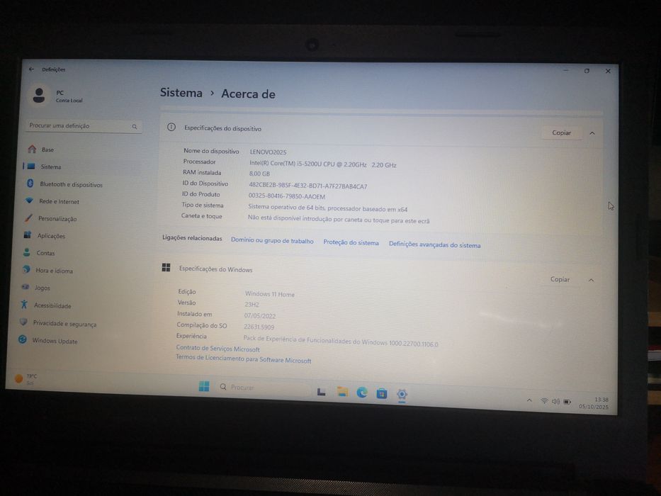 Portátil Lenovo Ideapad