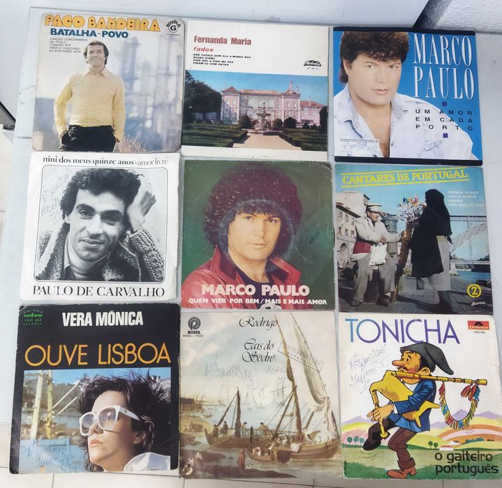 Vinil. Lote 50 Singles Música Portuguesa