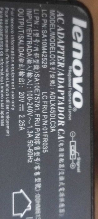 Carregador Original Lenovo T570 – Compatível com Outros Modelos