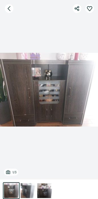 Komoda do salonu pokoju wenge