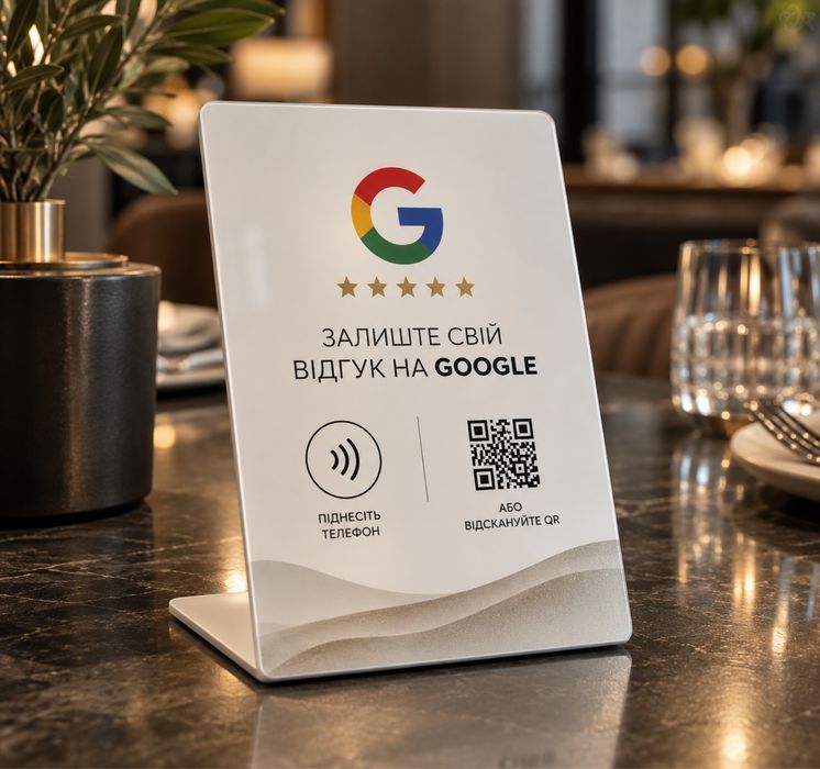 NFC мітка Google для відгуків