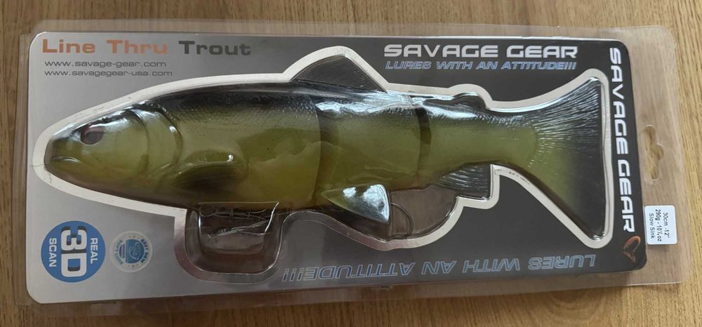 Savage Gear Line Thru Trout 30cm 3D – idealna na duże szczupaki