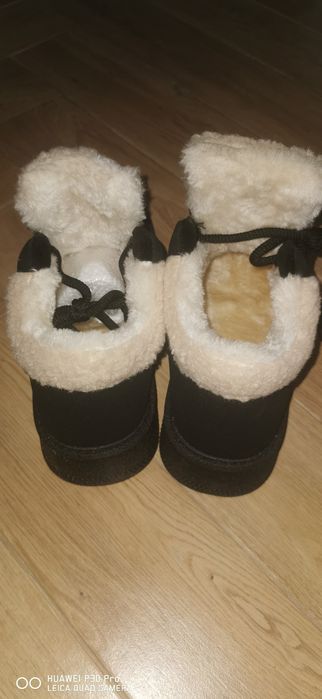 Buty ocieplane kożuszkiem