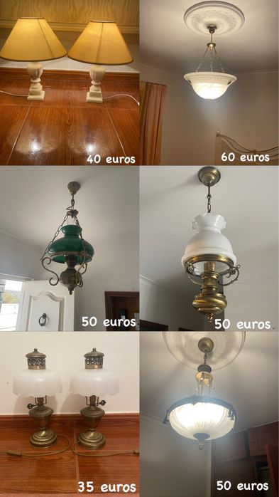 Candeeiros de Mesa e de Teto