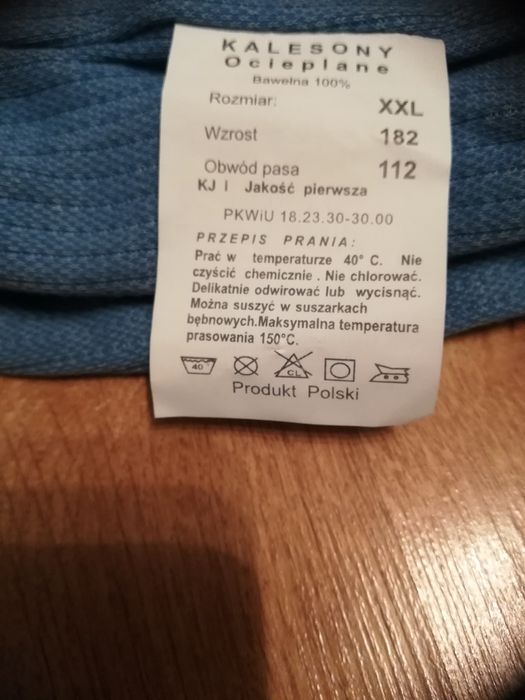 Kalesony męskie niebieskie