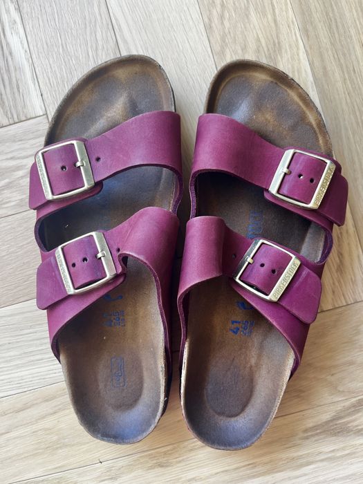 skórzane Burkenstock Arizona klapki 41 narrow fit