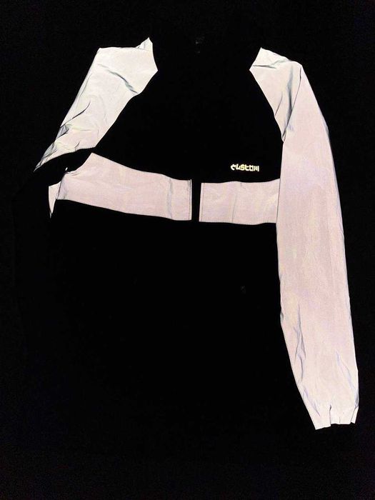 Вітрoвка чоловіча Athletic чорна/рефлективна Custom Wear