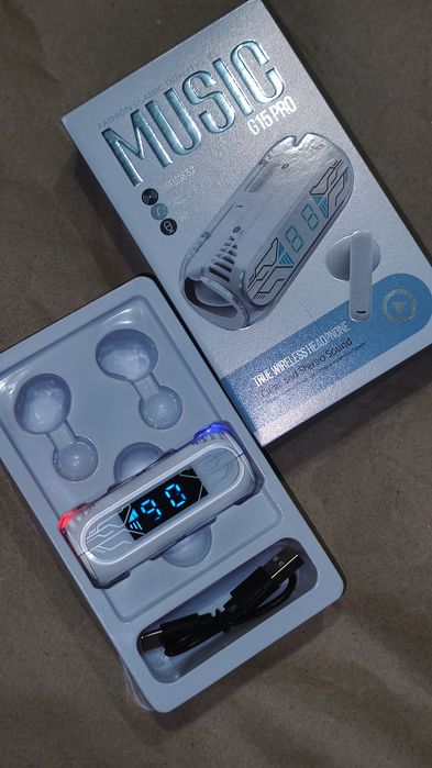 Навушники беспроводні білі type-C наушники белые