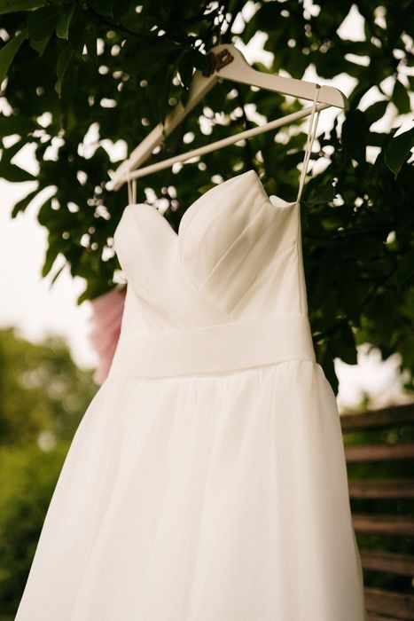 Suknia ślubna biała rękawki