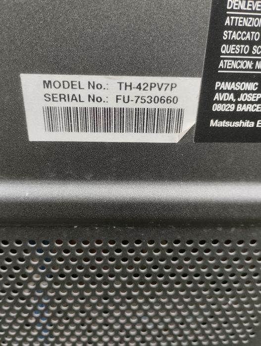 Panasonic TH-42PV7P телевізор на запчастини