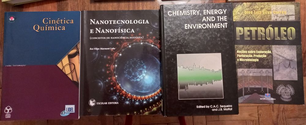 Livros de engenharia química, nanotecnologia e microbiologia