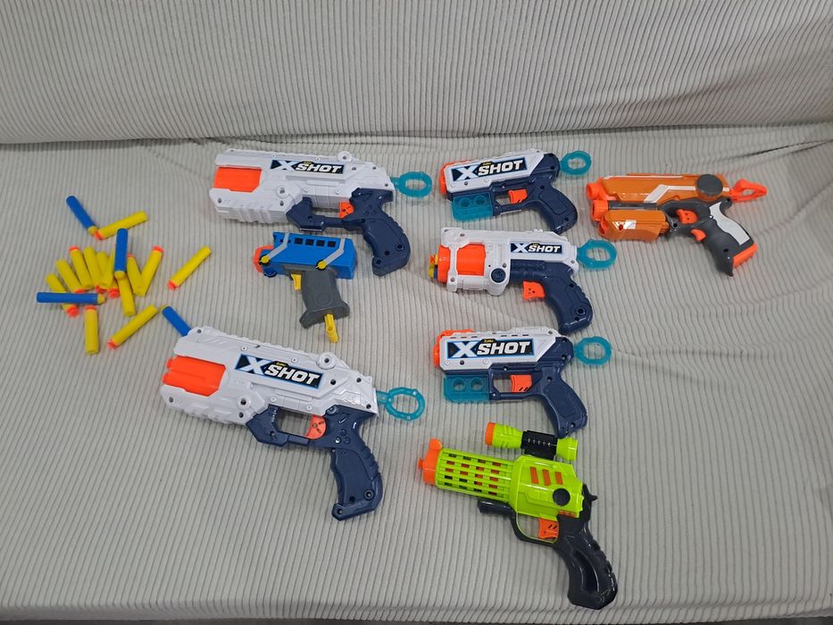 Pistolas da nerf e outras marcas
