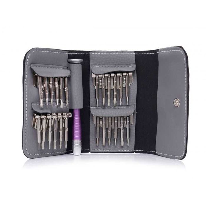 Zestaw PRECYZYJNYCH ŚRUBOKRĘTÓW mini zestaw 25 wykrętaków etui KD10953