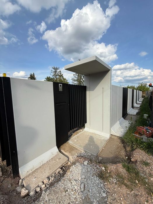 MUR OGRODZENIOWY TYPU L / ELKI betonowe / Ogrodzenie beton architektoniczny / Mur oporowy L