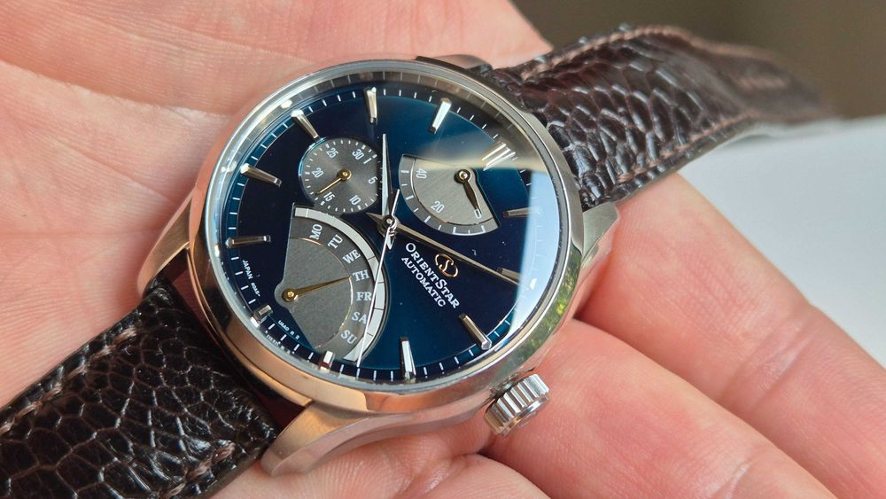 Orient Star Retrograde - Wysoki model - Pełen zestaw - Automat !!!