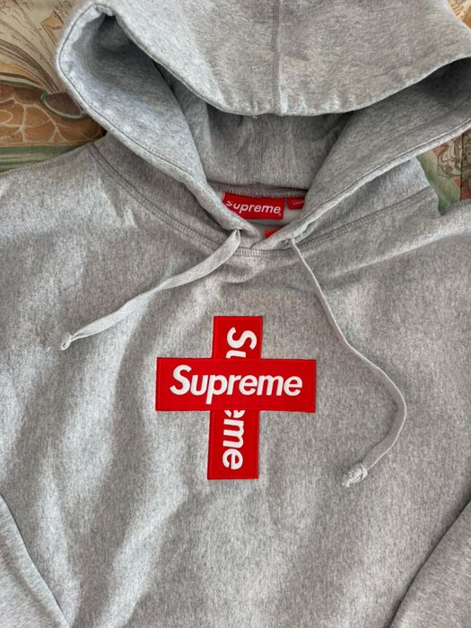 Hoodie Supreme crossed box logo