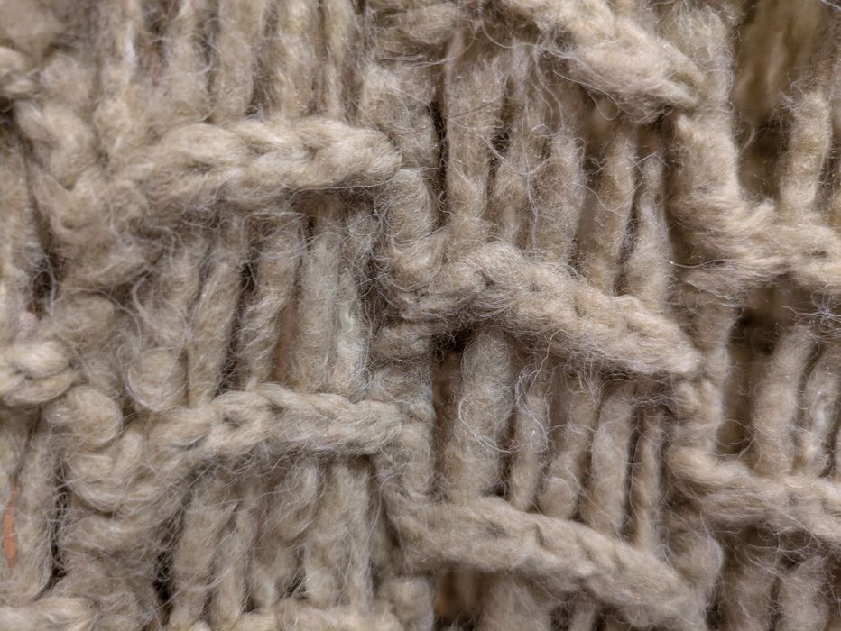 Camisola  em lã cor beje