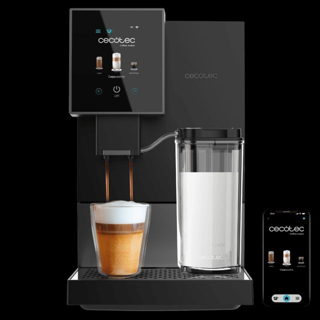 Cecotec Cremmaet Compactccino Connected Black Silver – Como Nova