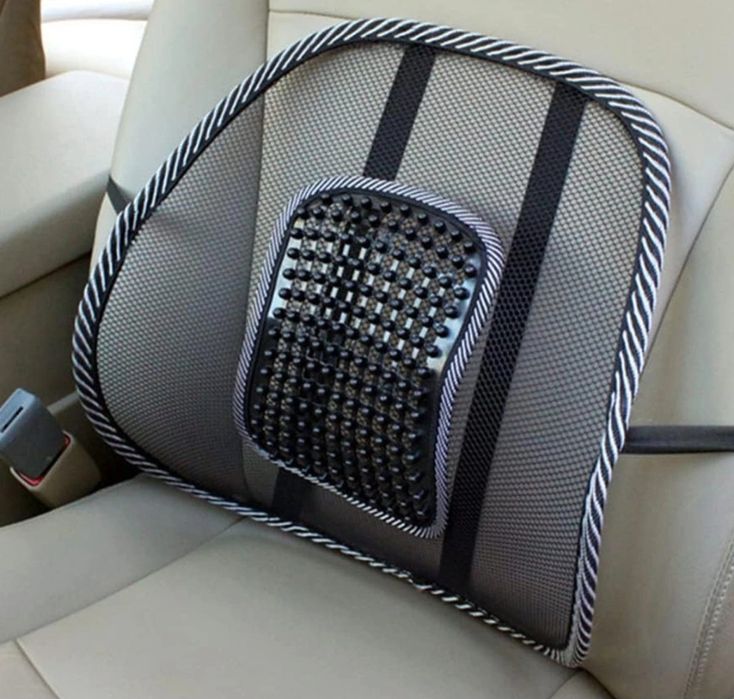 Podpórka Podkładka Lędźwiowa Pod Plecy Kręgosłup Na Fotel Z Masażerem