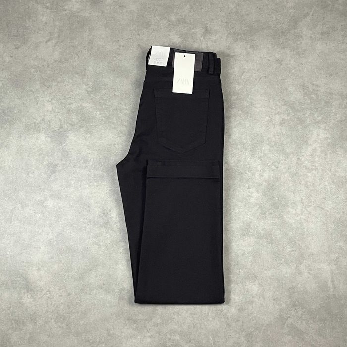 Джинси ZARA Straight Fit (S) Чоловічі Прямі Чорні На Осінь Нові