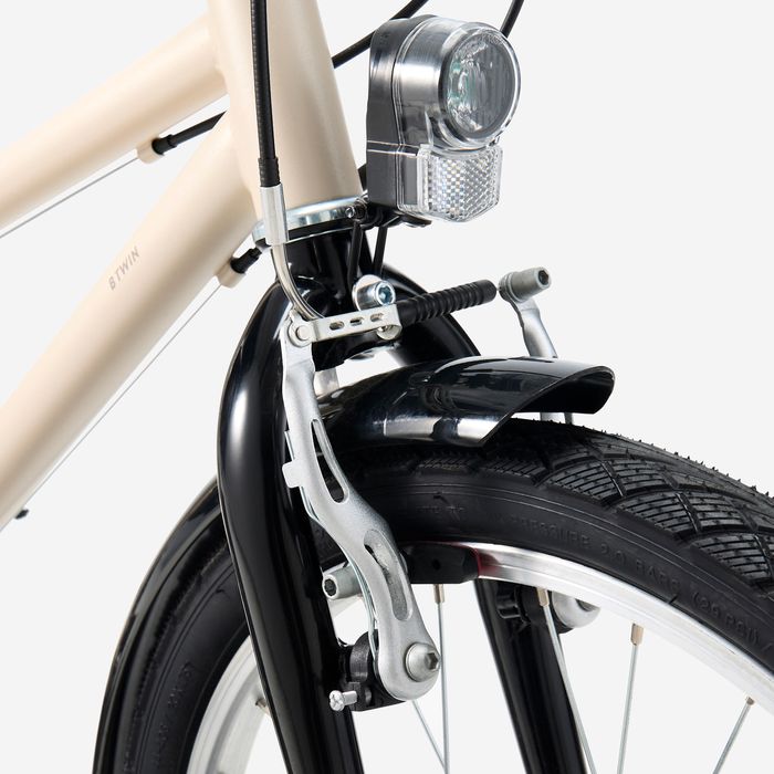 Bicicleta de Trekking de 20" 6-9 anos BTWIN 500 Bege