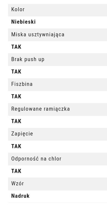 Strój kąpielowy SELF