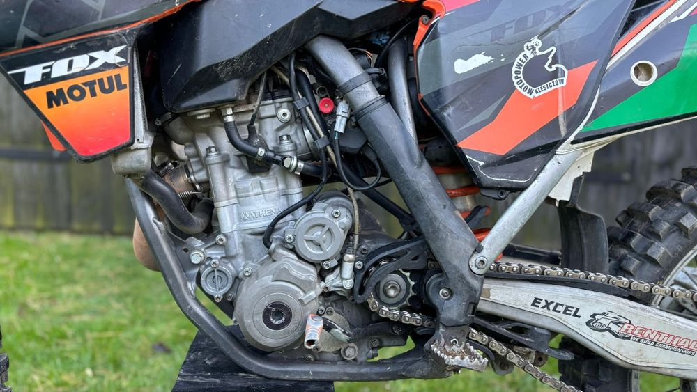 KTM 250 sxf rozrusznik wtrysk