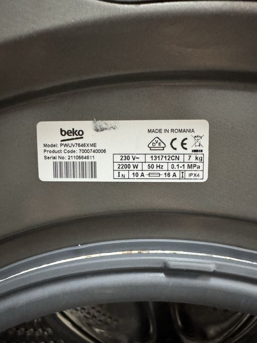 Комплект пральна та сушильна машинка Beko