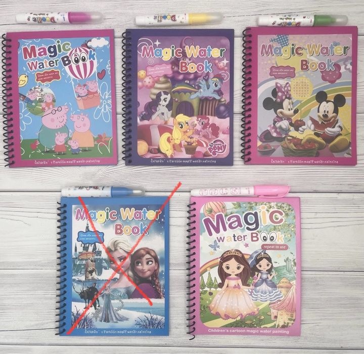 Багаторазова водна розмальовка Патруль Пеппа з маркером