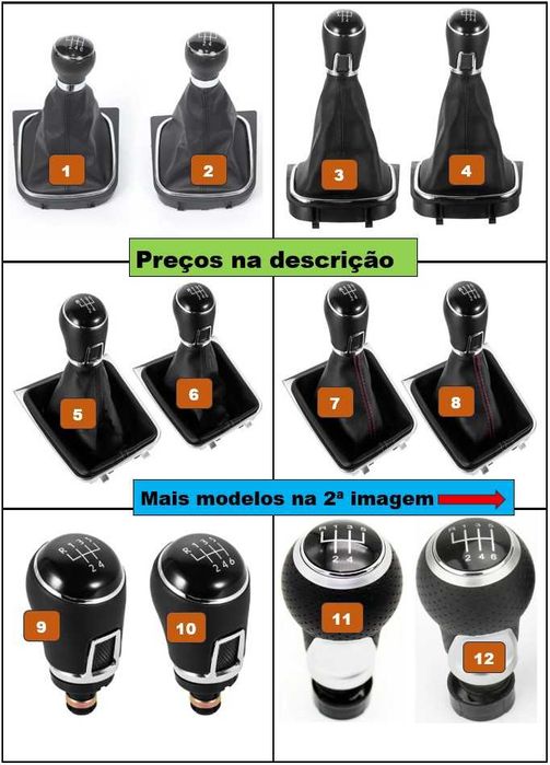 Capa guarnição do puxador porta interior VW Golf Mk6 2009 ... 2013