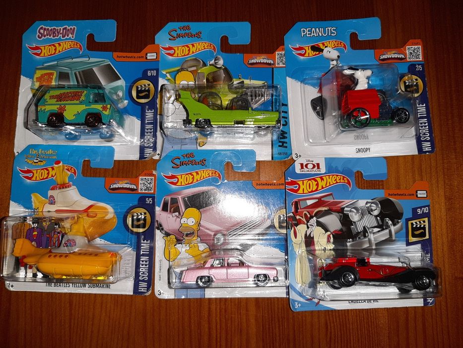 hot wheels batman,x men,007,beatles etc