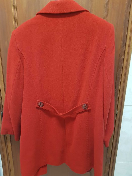 Casaco senhora lã caxemira fazenda vermelho MAJA