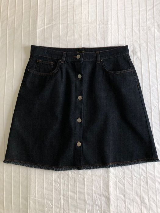 Saia de ganga azul escuro | 42 | Massimo Dutti