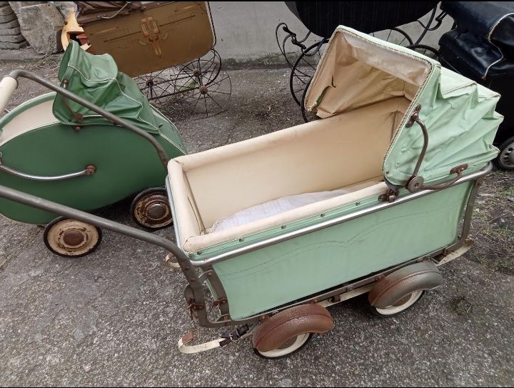 Stare wózki wózek XIX/XXw. Oryginały Antyki. Sygnowane