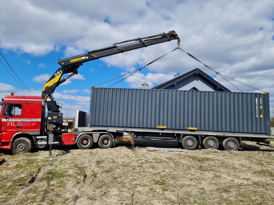 Kontener 40HC ONE WAY  antracyt RAL7016