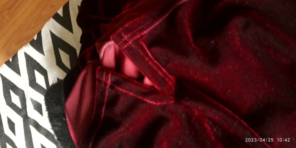 welurowa bluzka bluza sportowa bordo