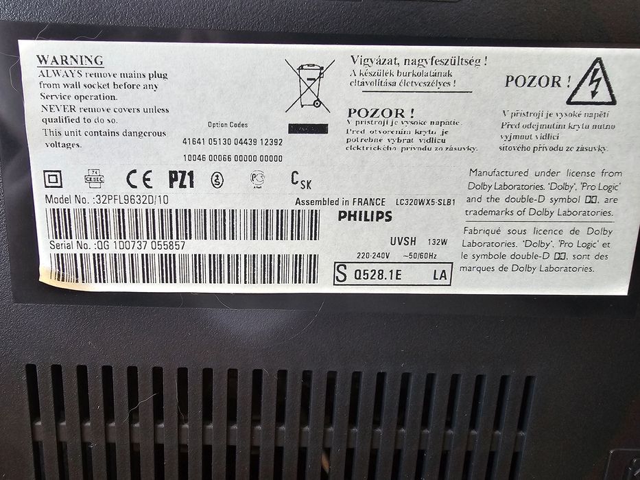 TV Philips LC320WX5-SLB1 Ambilight 32 polegadas